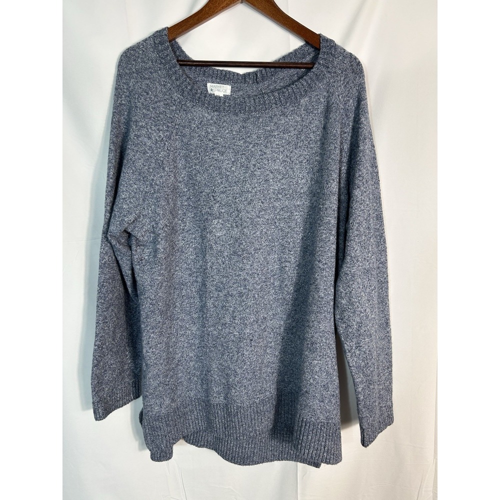 Market & Spruce  Womens Tunic Sweater‎ Size 2X Sustainable Modest Nautical Beach